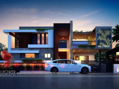 exterior design rendering according to plan best architectural rendering services day and night view